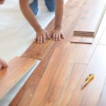 35539905 - installing laminate flooring in new home indoor