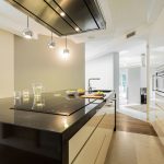 34396591 - horizontal view of countertops in designer kitchen